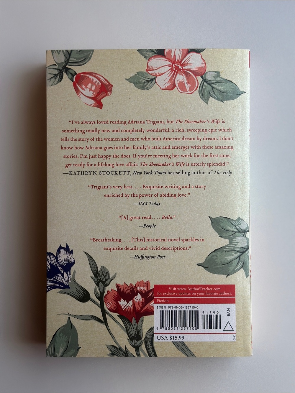 The Shoemaker’s Wife by Adriana Trigiani | Historical Fiction | Paperback Book - Picture 2 of 11